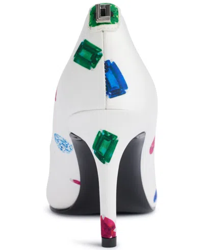 Karl Lagerfeld Women's Royale Jewels High Pumps In White Multi