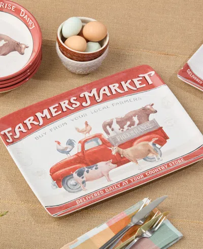 Certified International Vintage Farm Rectangular Platter In Miscellaneous