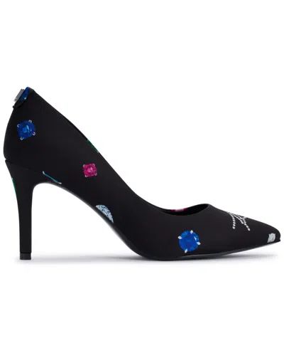 Karl Lagerfeld Women's Royale Jewels High Pumps In Black Multi