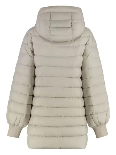 Moorer Etna Hooded Down Jacket In Nude