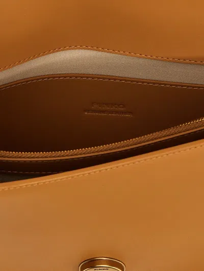 Pinko Love One Classic Simply Crossbody Bag In Braun