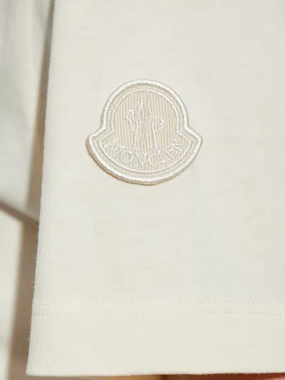 Moncler Crochet-detail Cotton T-shirt In Animal Print