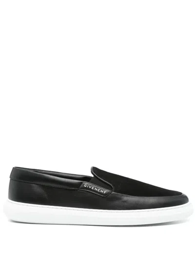 Givenchy Slip-on Brogues With Elasticated Side Panels In Black