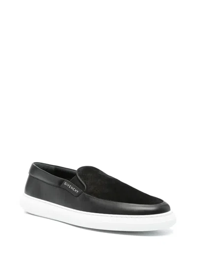 Givenchy Slip-on Brogues With Elasticated Side Panels In Black
