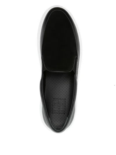 Givenchy Slip-on Brogues With Elasticated Side Panels In Black