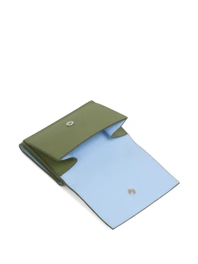 Marni Tri-fold Wallet In Green