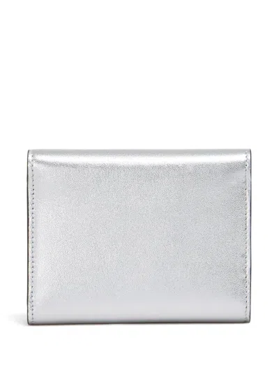 Marni Trunkaroo Tri-fold Wallet In Grey