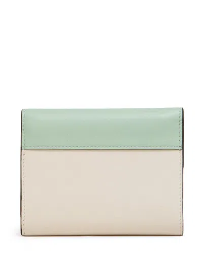 Marni Trunkaroo Tri-fold Wallet In Green