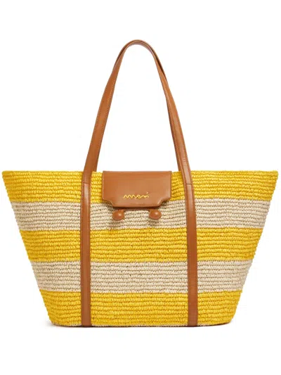 Marni Trunkaroo Tote Bag Multicolor In Yellow