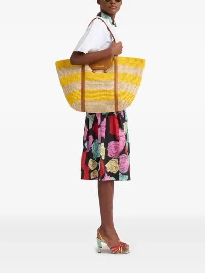 Marni Trunkaroo Tote Bag Multicolor In Yellow