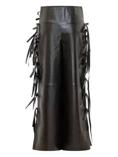 A.w.a.k.e. Mode Wide Leg Pants In Black