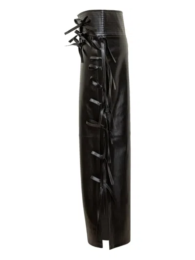 A.w.a.k.e. Mode Wide Leg Pants In Black