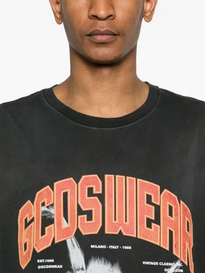 Gcds Wear Oversized T-shirt With Spider In Black