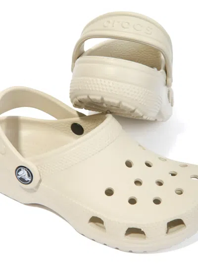 Crocs Classic Perforated Sandals In Neutrals