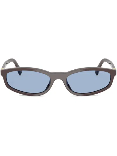 Miu Miu Regard Square-frame Acetate Sunglasses In Brown