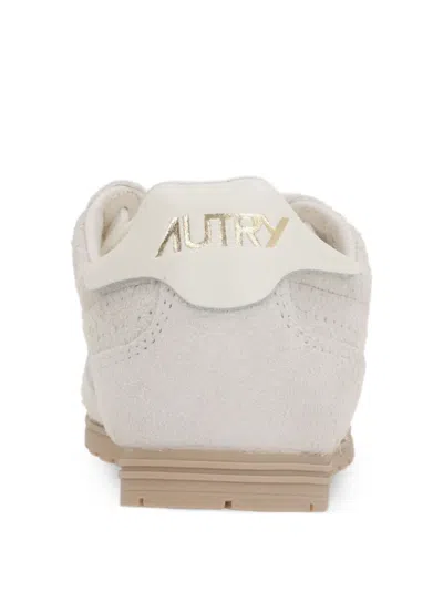 Autry Light Grey Suede Windspin Sneakers In Neutrals