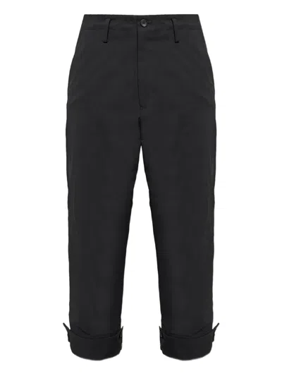 Yohji Yamamoto Black Printed Trousers