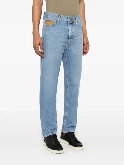 Jacob Cohen Belt Loop Jeans In Blau