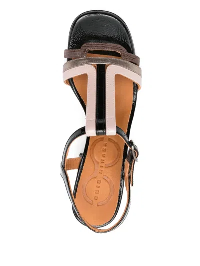 Chie Mihara 85mm Peyate Sandals In Schwarz
