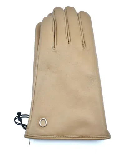 Orciani Almond Hue Gloves In Braun