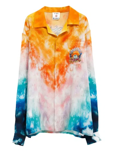 Casablanca Surf Trip Shirt In Blau