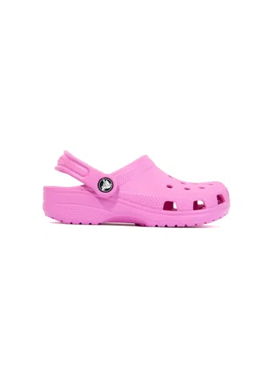 Crocs Kids'  Classic Glitter Girls Clogs Colour: Pink Tweed Glitter, Size: Junior 3 In Pink Tweed Glitter R