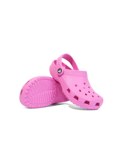 Crocs Kids'  Classic Glitter Girls Clogs Colour: Pink Tweed Glitter, Size: Junior 3 In Pink Tweed Glitter R