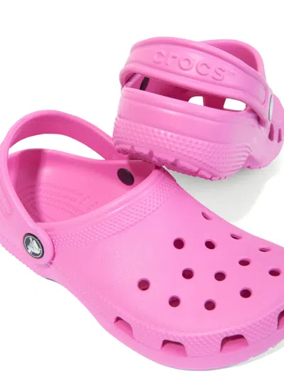 Crocs Kids'  Classic Glitter Girls Clogs Colour: Pink Tweed Glitter, Size: Junior 3 In Pink Tweed Glitter R