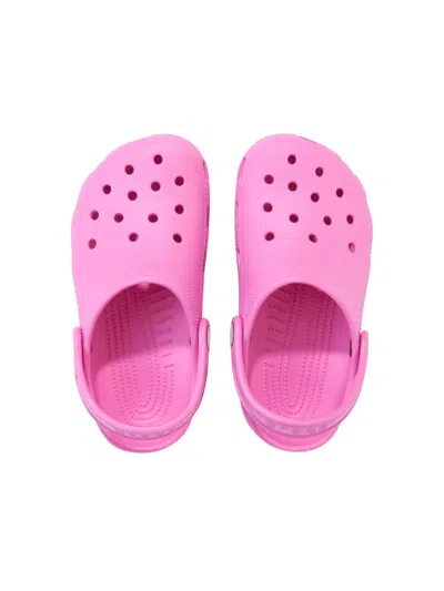 Crocs Kids'  Classic Glitter Girls Clogs Colour: Pink Tweed Glitter, Size: Junior 3 In Pink Tweed Glitter R