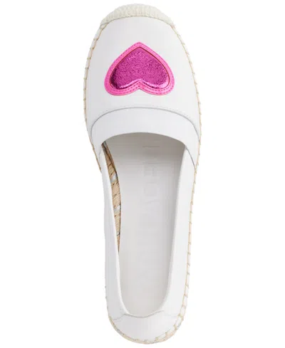 Karl Lagerfeld Women's Manika Heart Espadrilles In Bright White
