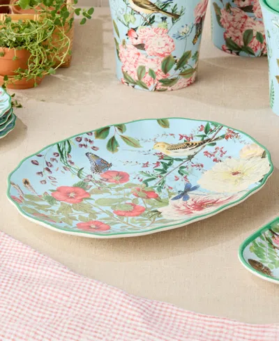 Certified International Flora Ceramic Serving Platter In Miscellaneous