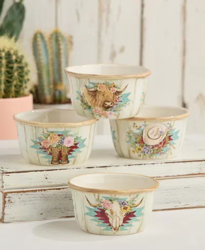 Certified International Rosewood Ice Cream Bowls, Set Of 4, Service For 4 In Miscellaneous