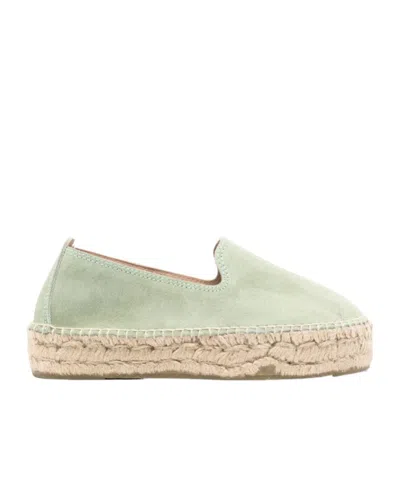 Manebi Slip-on Suede Espadrilles In Nude