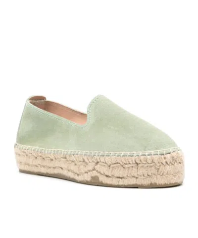 Manebi Slip-on Suede Espadrilles In Nude