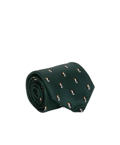 Mulberry Printed Tie In Green