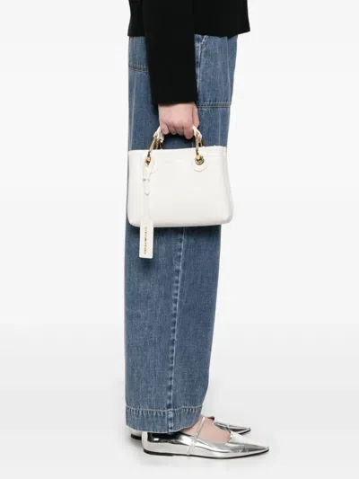 Emporio Armani Women's White Logo-print Bag With Handles In White
