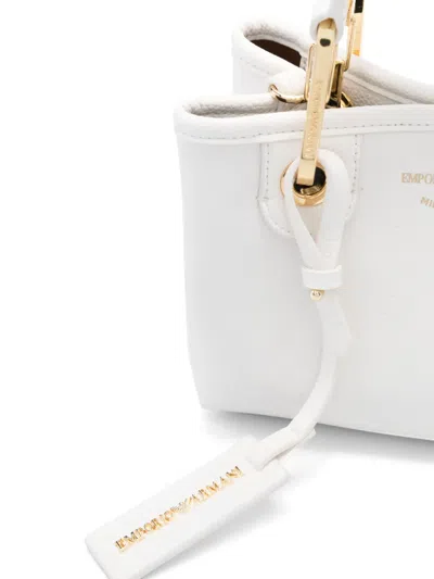 Emporio Armani Women's White Logo-print Bag With Handles In White