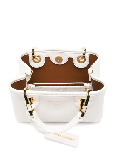 Emporio Armani Women's White Logo-print Bag With Handles In White