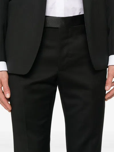 Tagliatore Wool Suit In Black