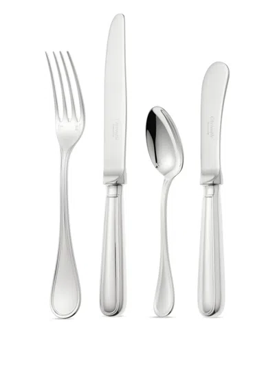 Christofle Albi Breakfast Duo 7-piece Set (2-person Setting) In Silver