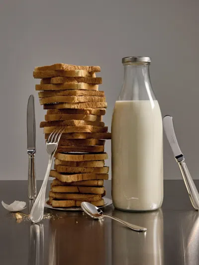 Christofle Albi Breakfast Duo 7-piece Set (2-person Setting) In Silver