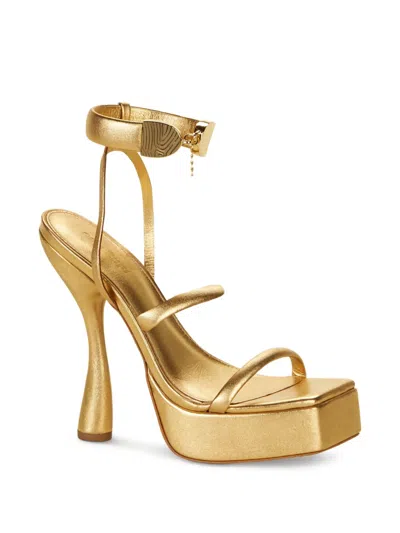 Cult Gaia Elodie Platform Sandals In Gold