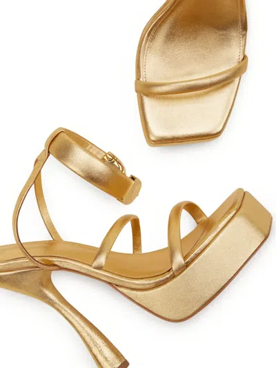 Cult Gaia Elodie Platform Sandals In Gold