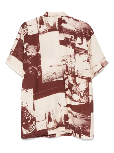 Alysi Printed Shirt In Burgundy