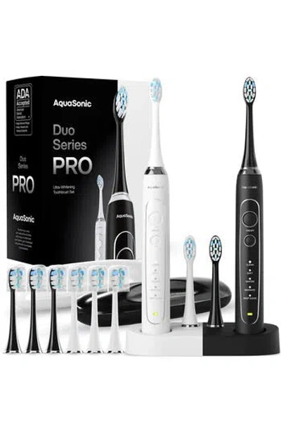 Aquasonic Duo Series Pro Ultra-whitening Electric Toothbrush In No Color