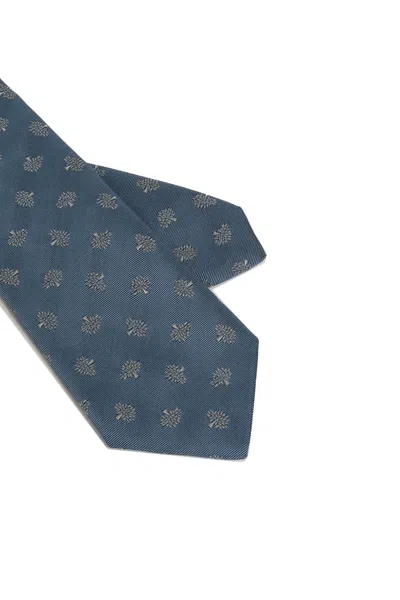 Mulberry Pointed Tie In Blue
