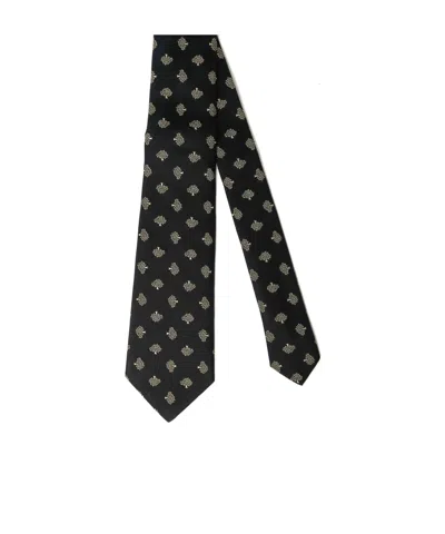 Mulberry Pointed Tie In Black