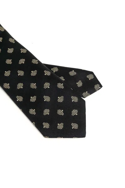 Mulberry Pointed Tie In Black