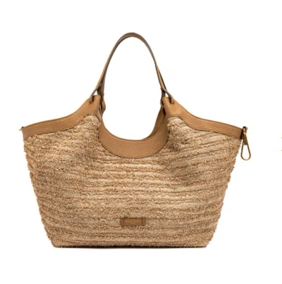 Gianni Chiarini Double Handle Shoulder Bag In Brown