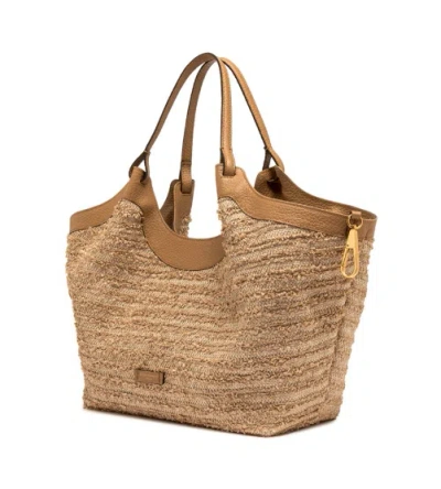 Gianni Chiarini Double Handle Shoulder Bag In Brown